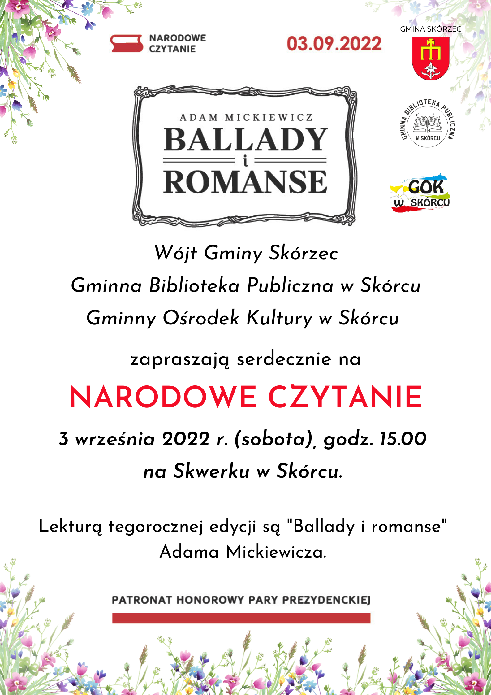 Narodowe Czytanie w Skórcu