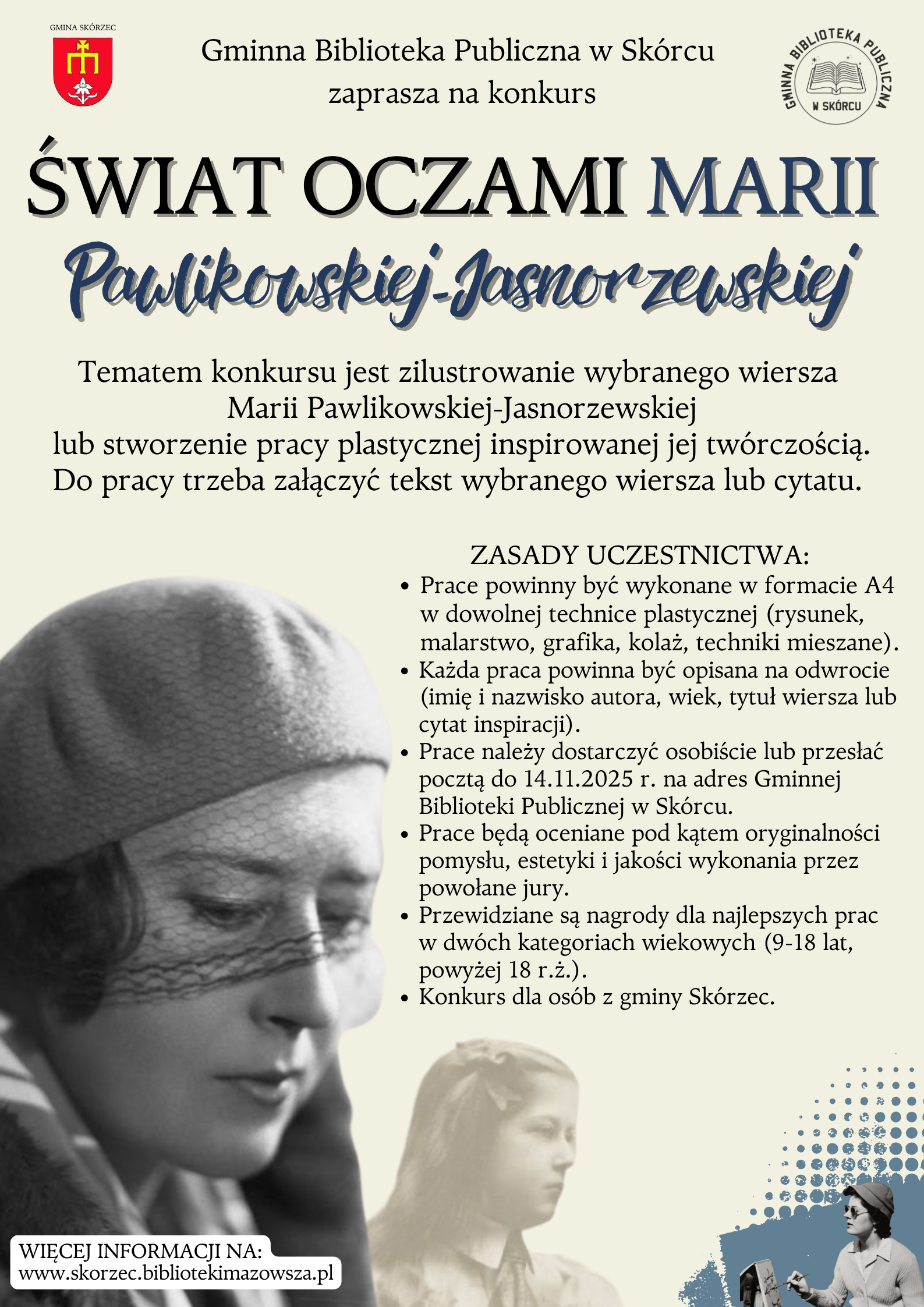 KONKURS “ŚWIAT WEDŁUG MARII PAWLIKOWSKIEJ-JASNORZEWSKIEJ”